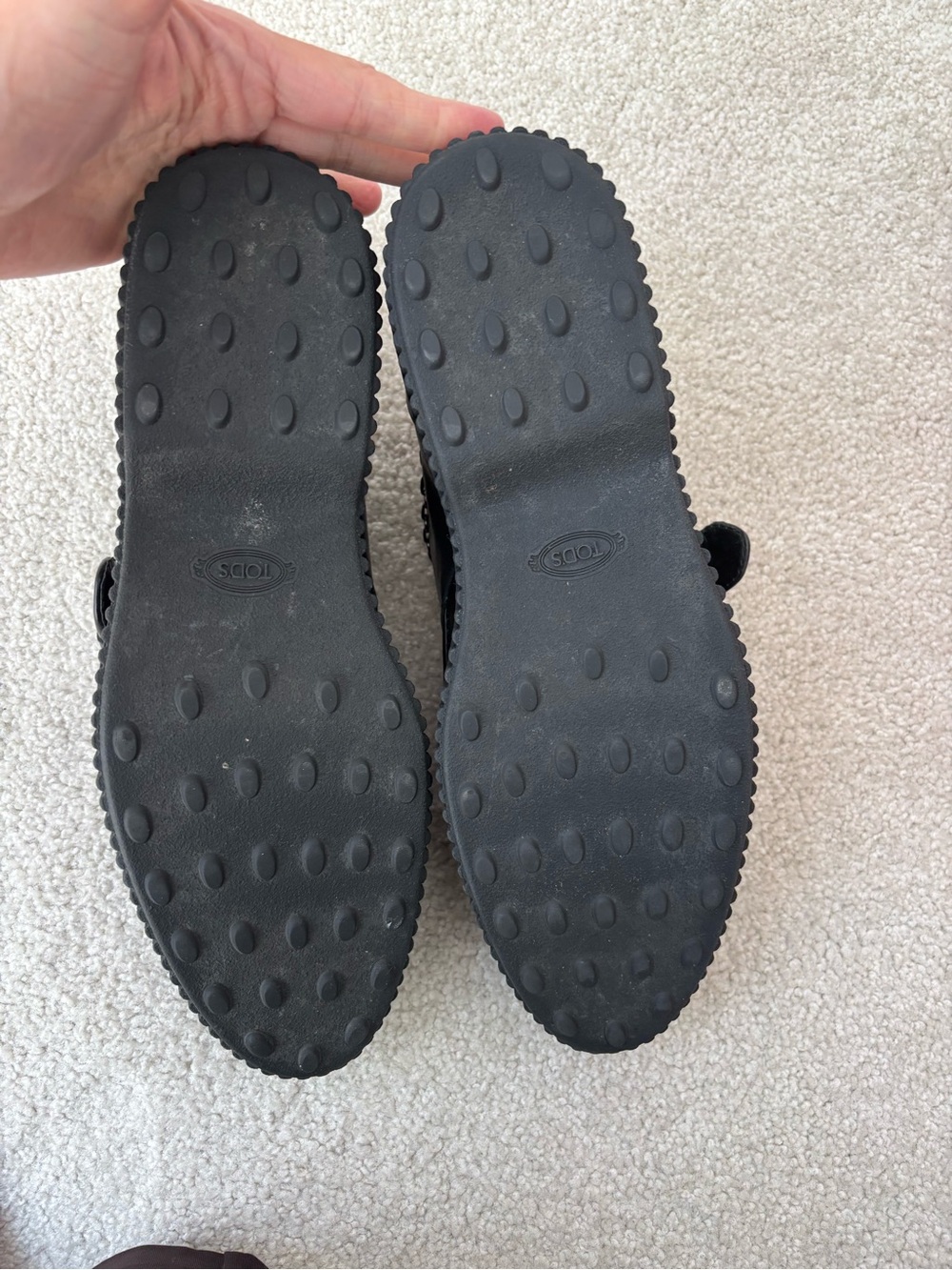 TOD’S Black Leather Monk Strap Loafers Platform Chain Detail Size 9.5 US - Picture 11 of 12